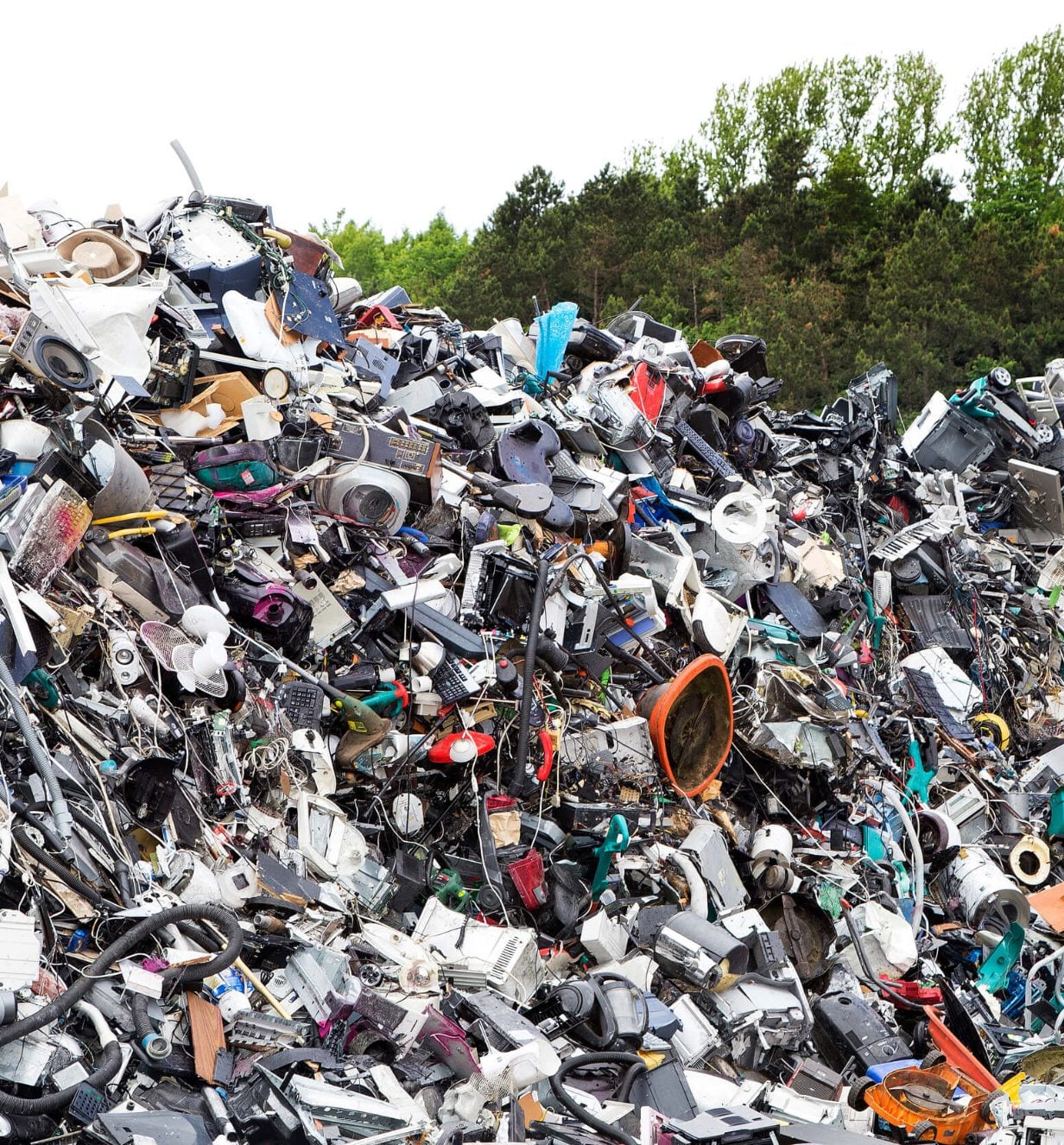Landfill full of eleectronic waste