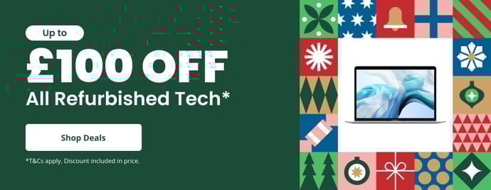 Christmas Sale - Up To £100 Off All Refurbished Tech