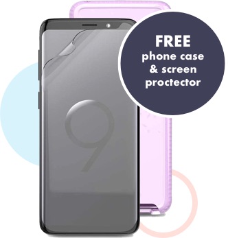 Free case and screen protector included