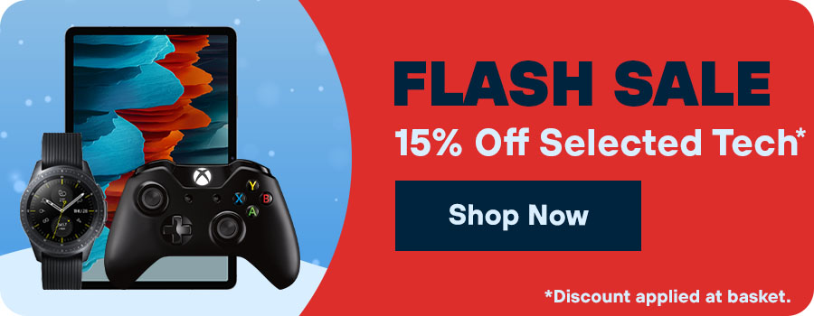 Flash Sale 15% Off Selected Tech