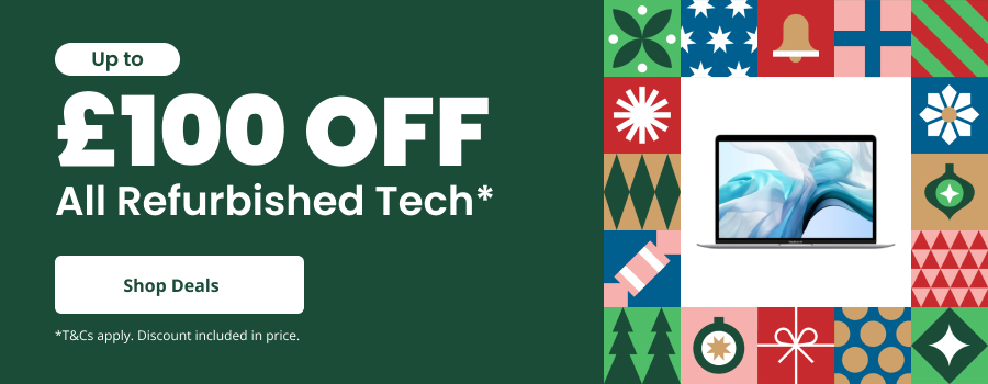 Christmas Sale - Up To £100 Off All Refurbished Tech