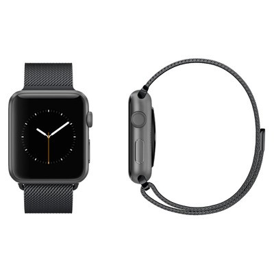 Apple Watch Sport Space Grey Aluminium 42mm Milanese Loop Band Good Musicmagpie Store