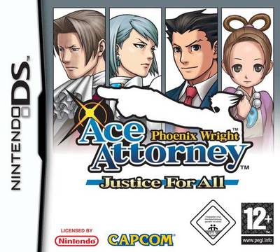 Phoenix Wright, Ace Attorney: Justice For All Nintendo DS Game - Used