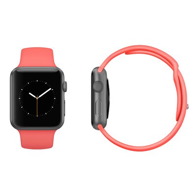 space grey with pink band