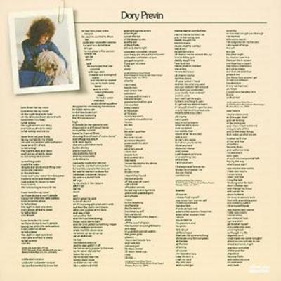 Dory Previn - Dory Previn CD Album - Used