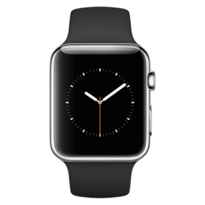 Apple watch series 3 silver outlet with black band