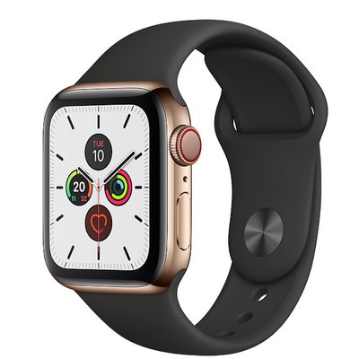 Apple watch 5 gold with black band clearance