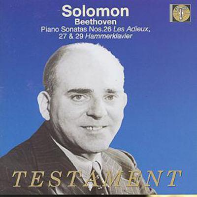 Solomon - Solomon: Beethoven: Piano Sonatas Nos. 26, 27 and 29 CD Album - Used