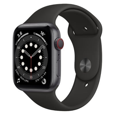 Apple Watch Series 6 GPS + Cellular Space Grey Aluminium 44mm Black Sport Band - Very Good