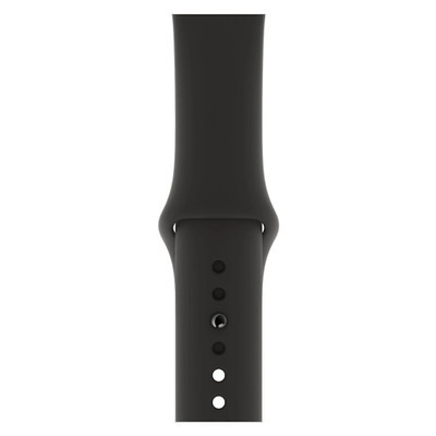 Apple Watch SE GPS Space Grey Aluminium 40MM Black Sport Band view 3