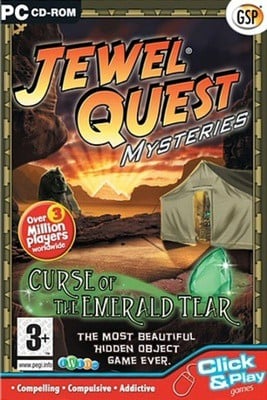 Jewel Quest Mysteries Curse of the Emerald Tear PC Game - Used