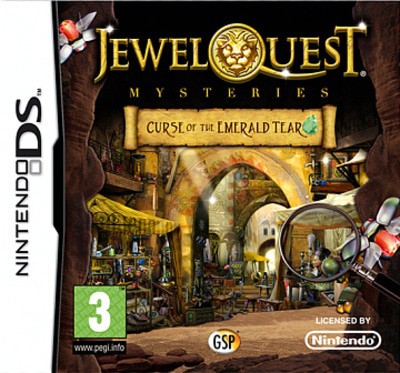 Jewel Quest Mysteries Curse of the Emerald Tear Nintendo DS Game - Used