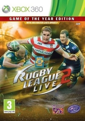Rugby League Live 2: Game of the Year Edition Xbox 360 Game - Used