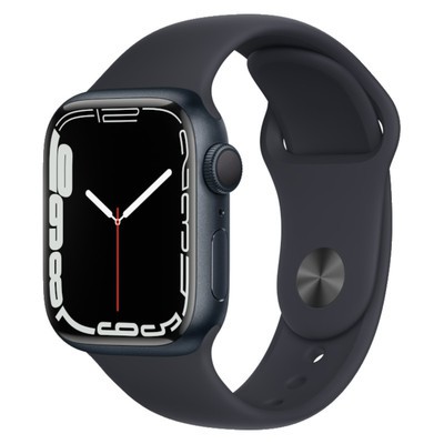 Apple Watch Series 7 GPS Midnight Aluminium 41mm Black Sport Band - Good