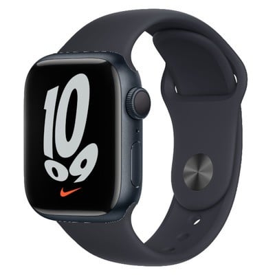 Apple Watch Nike Series 7 GPS Midnight Aluminium 45mm Black Sport Band - Very Good Apple Watch Nike Series 7 GPS Midnight Aluminium 45mm Black Sport Band - Very Good