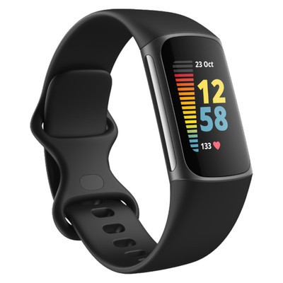Fitbit Charge 5 Graphite Stainless Steel Black Sport Band - Good