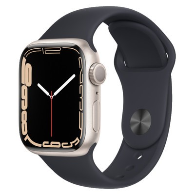 Apple Watch Series GPS Cellular Starlight Aluminium 45MM Black