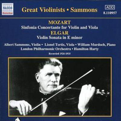 Albert Sammons - Sinfonia Concertante/violin Sonata (Sammons) CD Album - Used