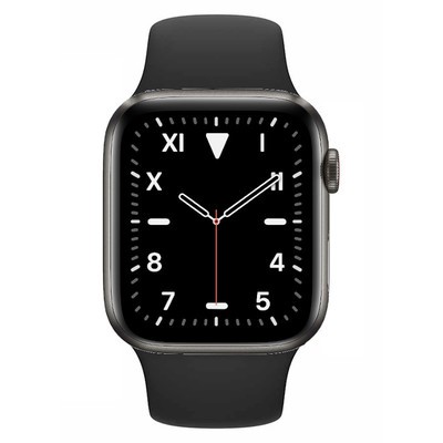 Apple watch series 5 space black titanium store