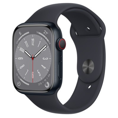 Apple Watch Series 8 GPS + Cellular Midnight Aluminium 41mm Black Sport Band - Good