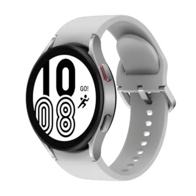 Samsung Galaxy Watch4 Classic Bluetooth Silver 46mm Grey Silicone Strap - Good