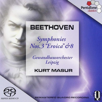 Ludwig van Beethoven - Beethoven: Symphonies Nos. 3, 'Eroica' & 8 CD Album - Used