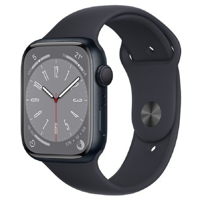 Apple Watch Series 8 GPS Midnight Aluminium 45mm Black Sport Band - Good