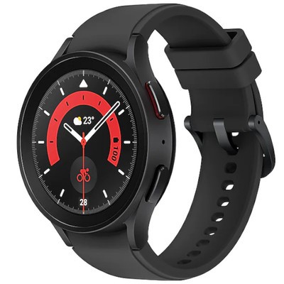 Samsung Galaxy Watch5 Pro LTE Black Titanium 45mm Black Sport Band Unlocked - Good