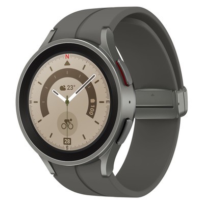 Samsung Galaxy Watch5 Pro LTE Grey Titanium 45mm Grey Sport Band Unlocked - Good