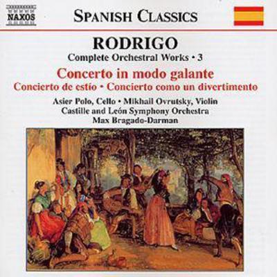 Joaquín Rodrigo - Complete Orchestral Works Vol. 3 (Bragado-darman) CD Album - Used