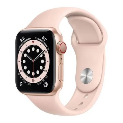 Apple Watch Series 6 GPS + Cellular Gold Aluminium 40mm Pink Sport Band - Good