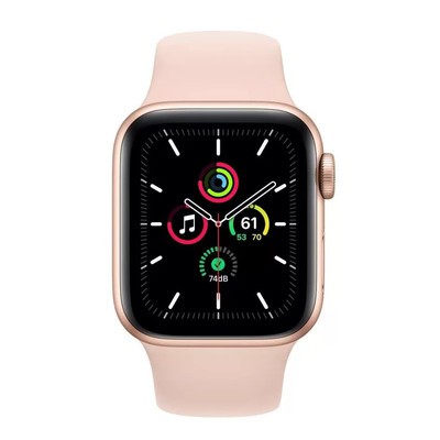 Apple Watch SE GPS + Cellular Gold Aluminium 40MM Pink Sport Band view 2