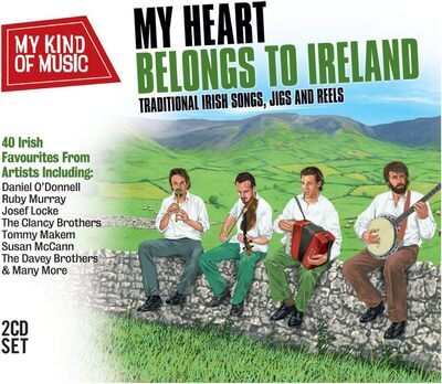 Various Artists - My Heart Belongs to Ireland: Traditional Irish Songs, Jigs and Reels CD Album - Used