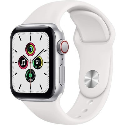 Apple Watch Nike SE GPS + Cellular Silver Aluminium 40mm White Sport Band - Good