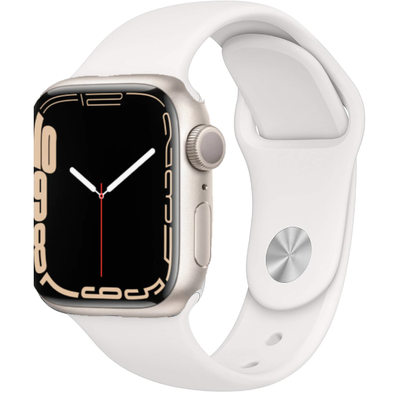 Apple Watch Nike Series 7 GPS Starlight Aluminium 45mm Starlight Sport Band - Good