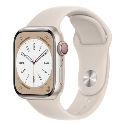 Apple Watch Series 8 GPS + Cellular Starlight Aluminium 41mm Starlight Sport Band - Good