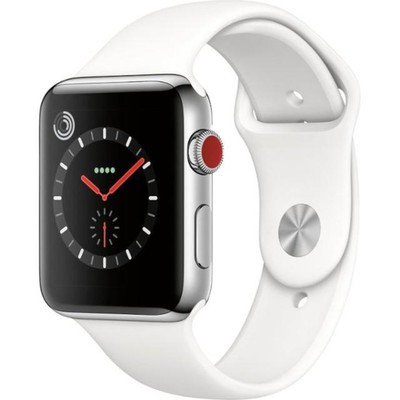 Apple Watch Series 3 GPS + Cellular Silver Aluminium 42mm White Sport Band - Good
