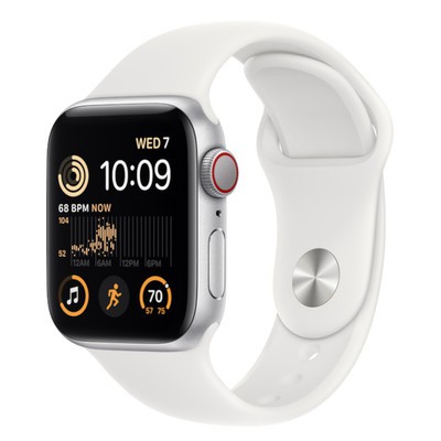 Apple Watch SE (2022) GPS Starlight Aluminium 44mm Starlight Sport Band - Pristine