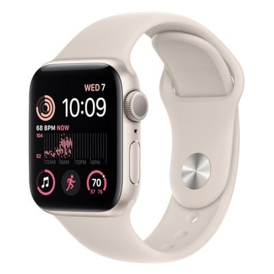 Apple Watch SE (2022) GPS Starlight Aluminium 44mm Starlight Sport Band - Very Good