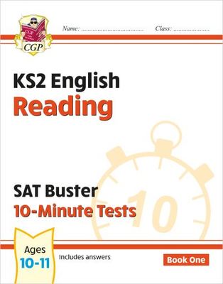 KS2 English SAT Buster 10-Minute Tests: Reading - Book 1 (for the 2024 tests) - CGP Books - Paperback - Used