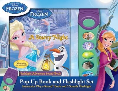 From the Movie Disney Frozen: Pop-Up Book and Flashlight Set Interactive Play-A-Sound Book and 5 Sounds Flashlight - Pi Kids - Multiple-component retail product - Used