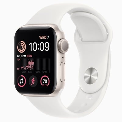 Apple Watch SE (2022) GPS + Cellular Starlight Aluminium 44mm Starlight Sport Band - Pristine