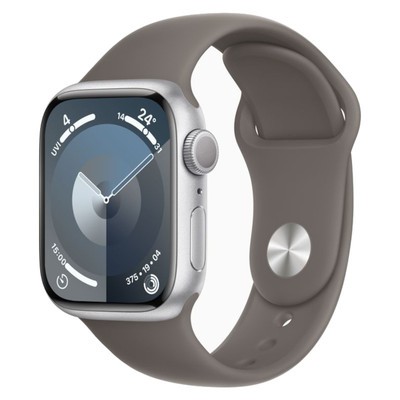 Apple Watch Series 9 GPS Silver Aluminium 41mm Clay Sport Band - Good
