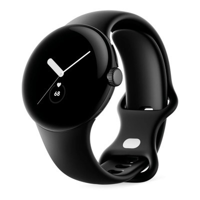 Google Pixel Watch Bluetooth Matte Black 41mm Obsidian Active Band - Good