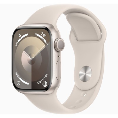 Apple Watch Series 9 GPS + Cellular Starlight Aluminium 45mm Starlight Sport Band - Good