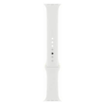 Apple Watch Series 7 GPS + Cellular Silver Stainless Steel 41mm White Sport Band - Good
