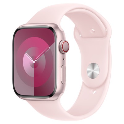 Apple Watch Series 9 GPS + Cellular Pink Aluminium 45mm Pink Sport Band - Good