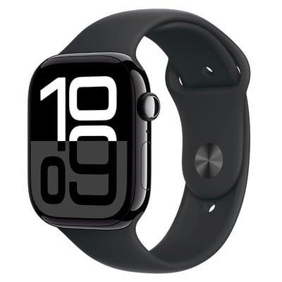 Apple Watch Series 10 GPS + Cellular Jet Black Aluminium 42mm Black Sport Band - Pristine