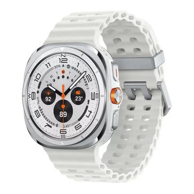 Samsung Galaxy Watch Ultra LTE Titanium White 47MM Marine Band White Unlocked - Pristine
