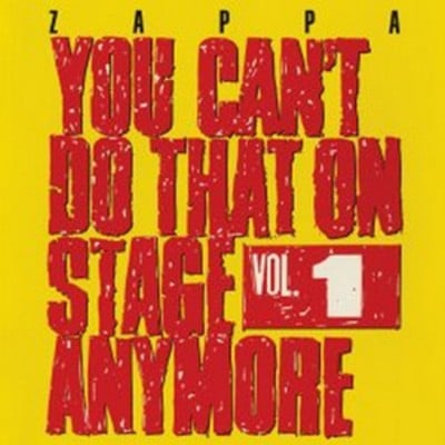 Frank Zappa - You Can't Do That On Stage Anymore - Volume 1 CD Album - Used